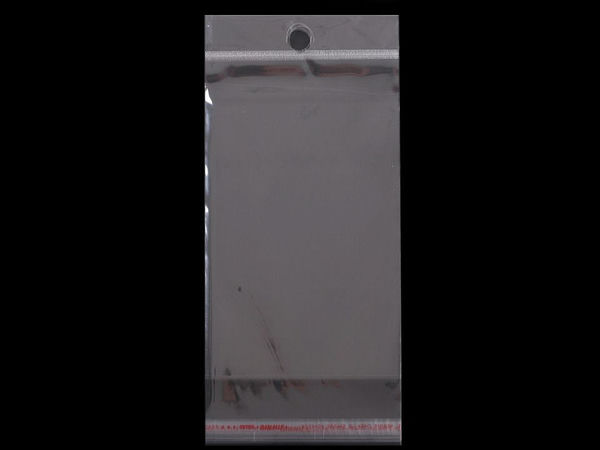Pungi autoadezive transparente cu orificiu de agățare (7x10 cm) - Ambalaje lucioase pentru bijuterii și articole mici