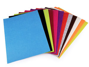 Foi de fetru decorativ premium (30x40 cm) - Mix multicolor pentru cusut, lucru manual și proiecte DIY