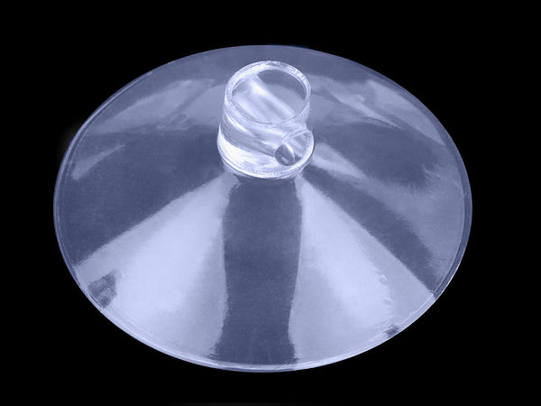 Ventuze premium transparente Ø40 mm cu orificiu de prindere de 4 mm