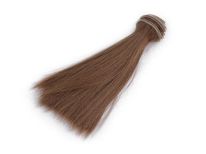 Trese din păr drept premium pentru păpuși DIY (15 cm) - Păr artificial pentru coasere și lipire