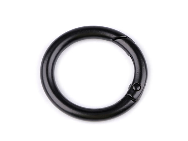 Inele O metalice rotunde premium cu arc - Carabine rotunde de 25mm și inele cu clapetă pentru chei