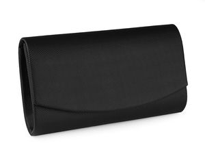 Poșetă de seară elegantă tip clutch din Lurex premium, cu lanț detașabil