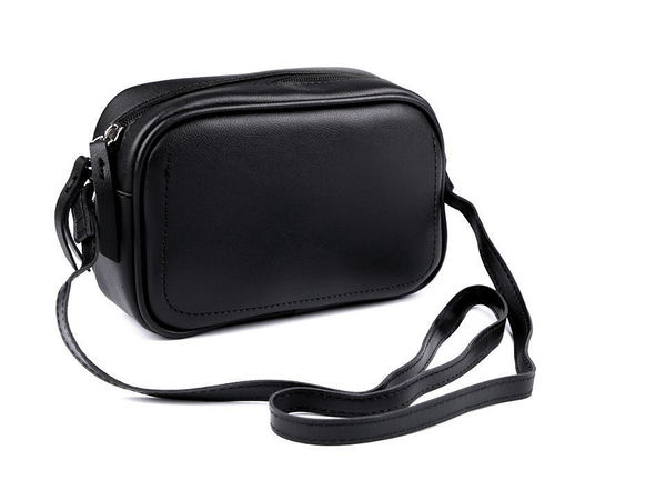 Geantă crossbody mică premium - Poșetă de umăr compactă cu fermoar dublu și curea reglabilă (13.5 x 20.5 cm)