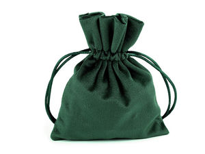 Săculeț elegant din catifea pentru cadouri, cu șnur satinat (10 x 13 cm)