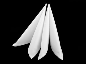 Șervețele de masă premium din bumbac (45x45 cm) - Șervețele textile moi și reutilizabile pentru dining și decorul casei
