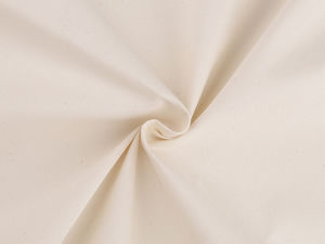 Țesătură premium twill din bumbac natural - Ecru deschis brut nevopsit