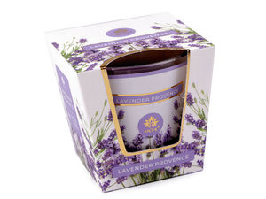 Lumânare parfumată premium în recipient de sticlă (120g) - Parfum de casă cu ardere îndelungată