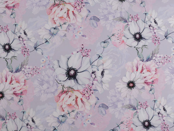 Material textil decorativ premium Loneta cu imprimeu floral - Poliester rezistent (PES) pentru decorațiuni interioare și croitorie