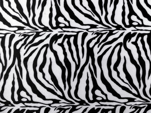 Material textil din blană artificială premium cu imprimeu zebră - Blană ecologică de pluș moale pentru confecții și decorațiuni interioare