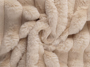 Material premium blană artificială chinchilla cu dungi