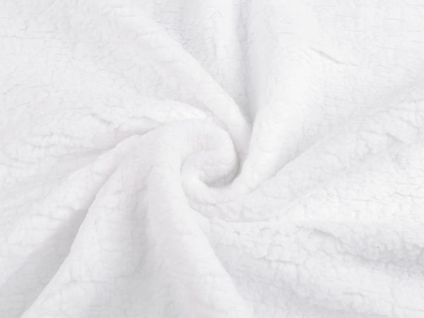 Blană artificială Sherpa premium - material fleece elastic tip blană de miel pentru îmbrăcăminte și decorațiuni