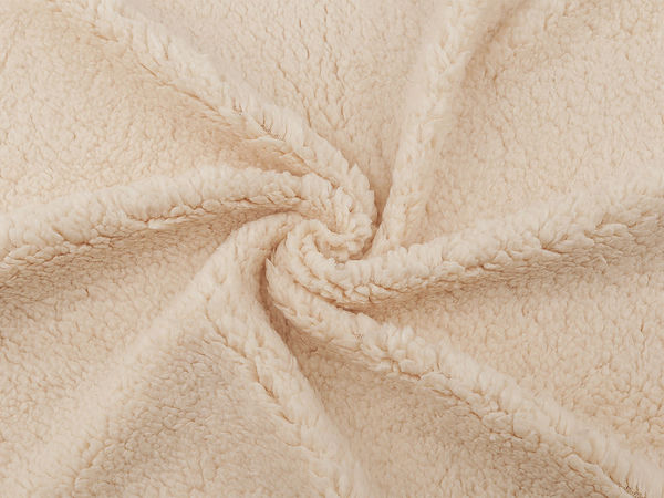 Blană artificială Sherpa premium - material fleece elastic tip blană de miel pentru îmbrăcăminte și decorațiuni