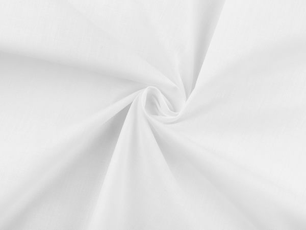 Pânză canvas premium albă din amestec de bumbac și poliester – Material ușor de călcat pentru cearșafuri, fețe de pernă și fețe de masă