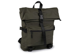 Rucsac urban impermeabil convertibil roll-top și geantă crossbody - Piele ecologică cu design floral, 36x37 cm