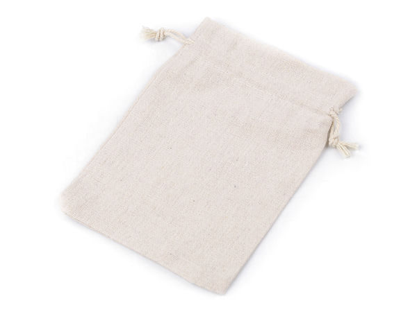 Săculeți premium din in cu șnur pentru cadouri - Săculețe versatile pentru bijuterii, galanterie și proiecte creative (13x18 cm)