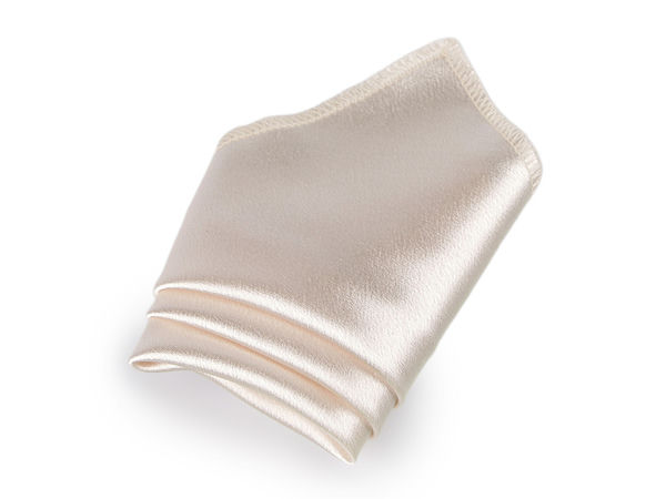 Batistă de buzunar elegantă din satin creponat - Batistă premium pentru costum bărbătesc, cu cutie cadou