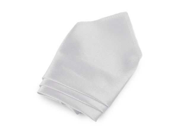 Batistă de buzunar elegantă din satin creponat - Batistă premium pentru costum bărbătesc, cu cutie cadou