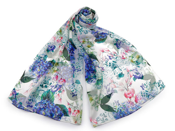Eșarfă și șal de vară cu imprimeu floral elegant – Șal vaporos și lejer (70x175 cm)