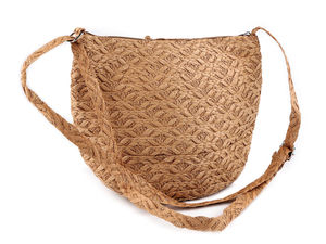 Geantă crossbody Boho Chic din fir de hârtie - Poșetă ușoară căptușită, cu curea reglabilă (23x30 cm)