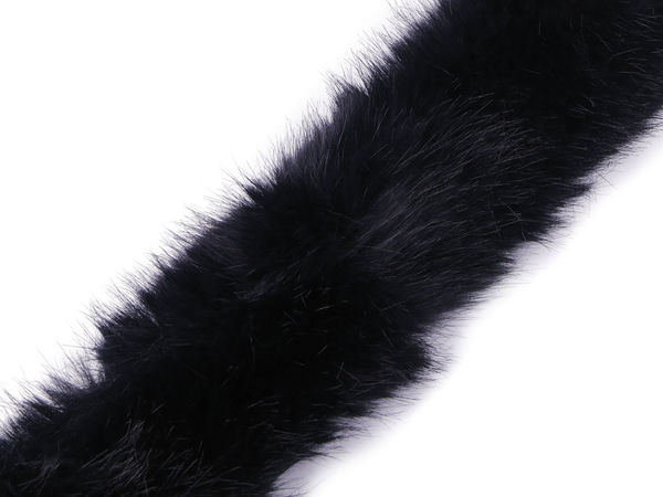 Bandă din blană ecologică premium de cusut - Bordură decorativă plată de 9 cm pentru glugi, paltoane și articole de galanterie