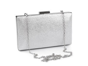 Geantă plic elegantă de seară, structurată - Poșetă crossbody versatilă cu lanț detașabil