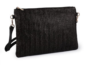 Geantă crossbody și plic de mână cu efect de paie în stil Boho - Geantă de umăr versatilă cu barete reglabile și detașabile, 28x20 cm