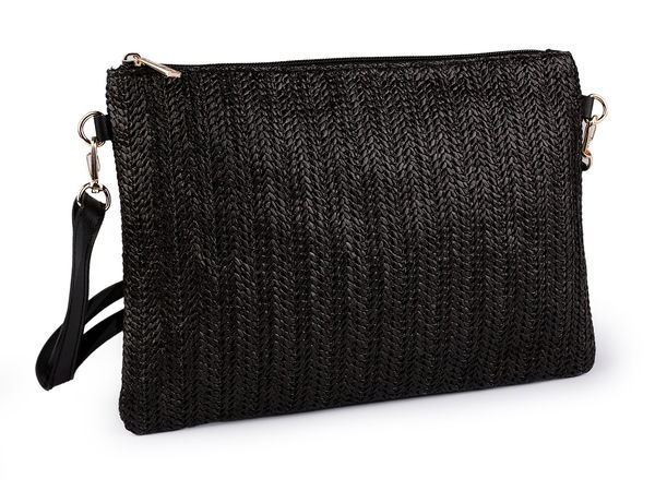 Geantă crossbody și plic de mână cu efect de paie în stil Boho - Geantă de umăr versatilă cu barete reglabile și detașabile, 28x20 cm