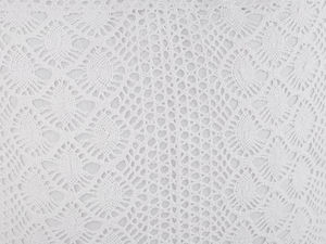 Față de pernă decorativă cu bordură din dantelă Vintage Boho (45x45 cm) - Husă cu fermoar pentru decorarea casei