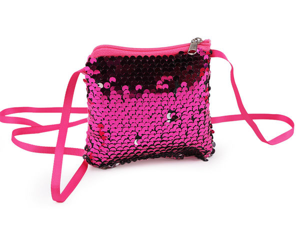 Mini geantă crossbody cu paiete reversibile pentru fete - Poșetă mică din pluș și geantă de umăr pentru copii