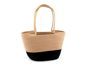 Geantă încăpătoare din șnur de bumbac texturat (38x24 cm) – Geantă tote premium împletită pentru zi de zi