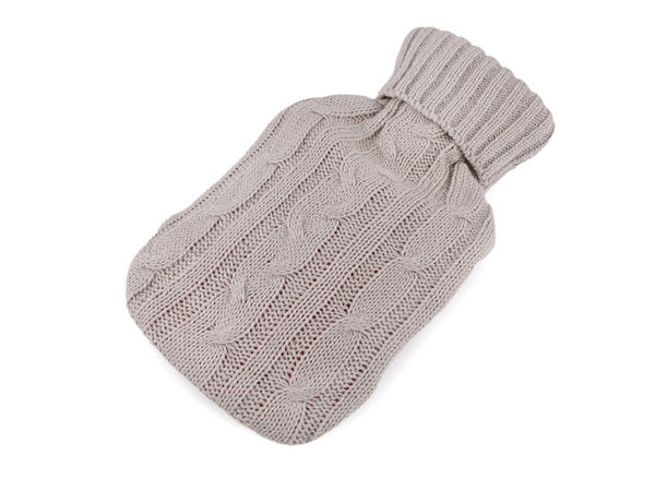 Buiotă Premium cu Husă Tricotată Detașabilă (16x27 cm) – Pernă Terapeutică pentru Terapie Caldă și Rece
