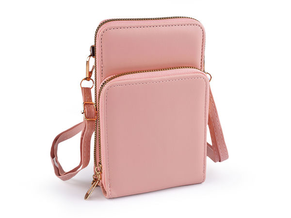Geantă crossbody compactă pentru telefon și portofel multicompartimentat cu baretă reglabilă