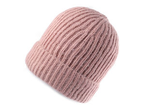 Căciulă unisex din tricot reiat - Fes călduros premium cu manșetă întoarsă