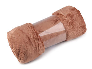 Pled premium din fleece moale cu motiv elegant cu pene - 150x200 cm