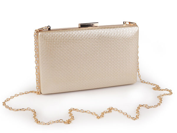 Poșetă elegantă de seară tip plic și crossbody cu lanț detașabil