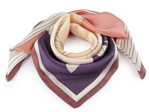 Eșarfă pătrată din satin premium (70x70 cm) - Accesoriu vestimentar elegant și versatil