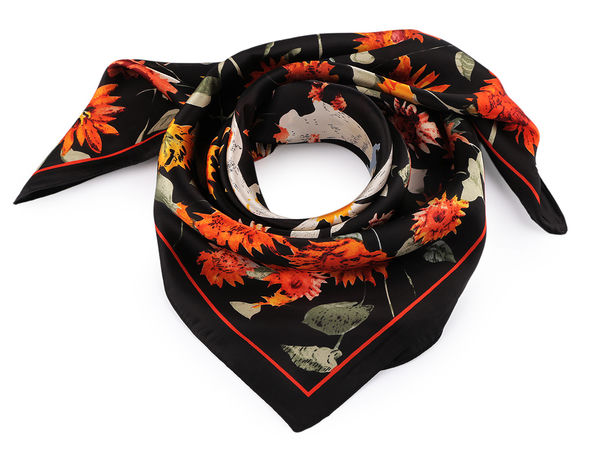 Eșarfă pătrată din satin premium (70x70 cm) - Accesoriu vestimentar elegant și versatil