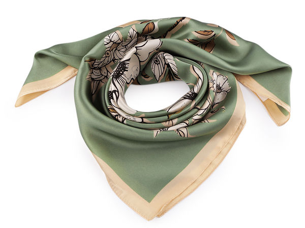 Eșarfă pătrată din satin premium (70x70 cm) - Accesoriu vestimentar elegant și versatil
