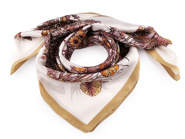 Eșarfă pătrată din satin premium (70x70 cm) - Accesoriu vestimentar elegant și versatil