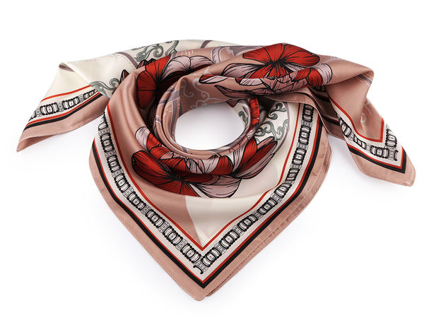 Eșarfă pătrată din satin premium (70x70 cm) - Accesoriu vestimentar elegant și versatil