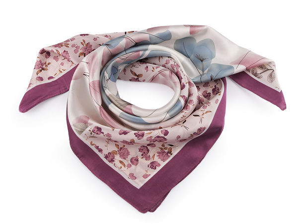 Eșarfă pătrată din satin premium (70x70 cm) - Accesoriu vestimentar elegant și versatil