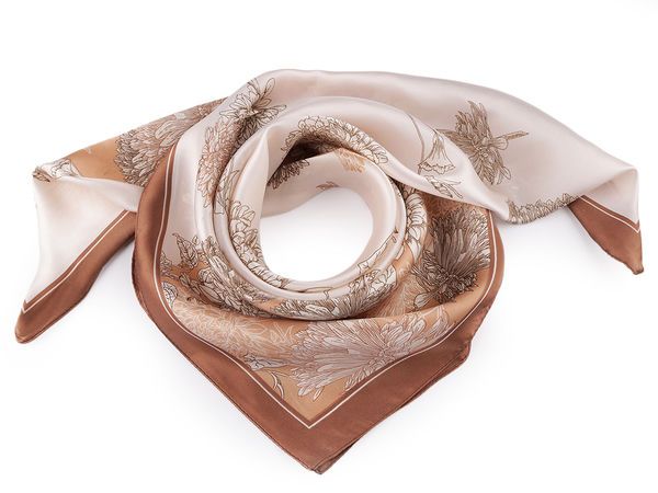 Eșarfă pătrată din satin premium (70x70 cm) - Accesoriu vestimentar elegant și versatil