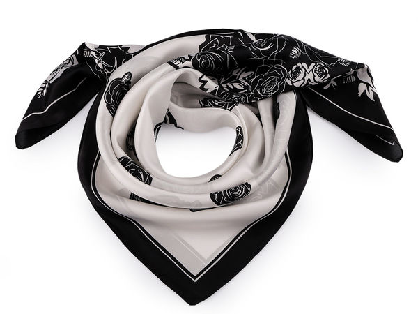 Eșarfă pătrată din satin premium (70x70 cm) - Accesoriu vestimentar elegant și versatil