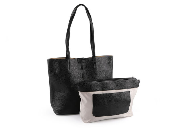 Geantă de mână din piele premium de mari dimensiuni - Poșetă de umăr încăpătoare cu compartimente multiple și curea reglabilă (38x30 cm)