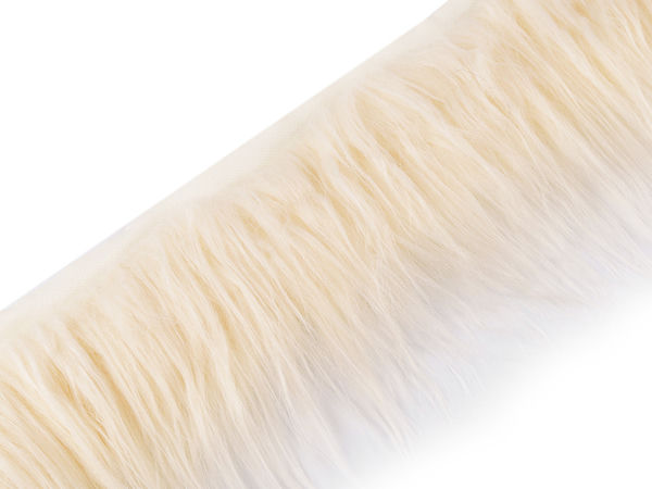 Bandă decorativă premium din blană ecologică pentru gnomi, păpuși și cusut (lățime 13 cm)