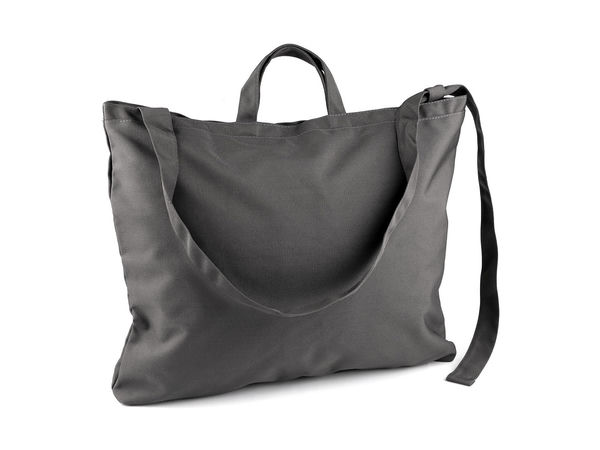 Geantă shopper mare impermeabilă premium - Geantă de umăr unisex rezistentă, cu fermoar și buzunar interior, 50x42 cm