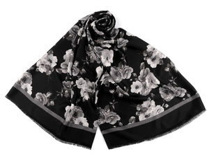 Eșarfă și șal premium cu imprimeu floral - Accesoriu lejer și respirabil pentru primăvară și toamnă (90 x 180 cm)