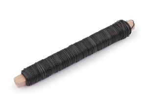 Sârmă decorativă premium pentru legat, pe mosorel din lemn (0,65 mm, 100 g) – Sârmă flexibilă pentru lucru manual și floristică