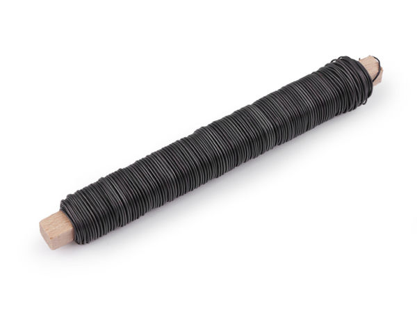 Sârmă decorativă premium pentru legat, pe mosorel din lemn (0,65 mm, 100 g) – Sârmă flexibilă pentru lucru manual și floristică