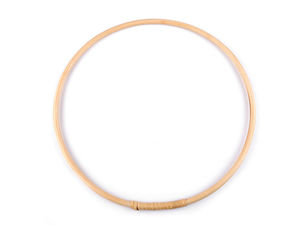 Inel premium din bambus pentru lucru manual (30 cm) - Cerc floral natural pentru dreamcatcher, macrame și decorațiuni DIY